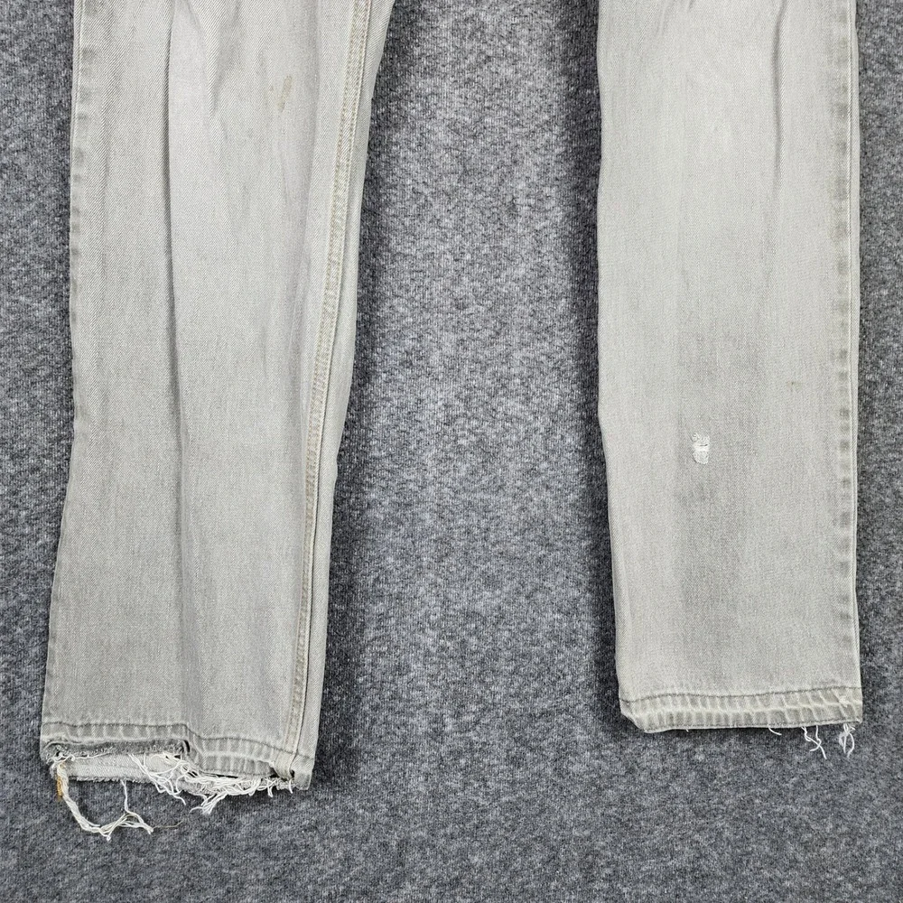 Levi's Jeans Mens 34x34 505 Regular Fit Gray Straight Leg Denim 2006 Vintage